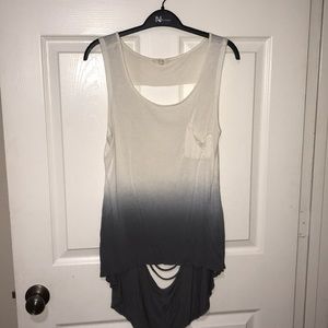 Women’s ombré tank with open design back